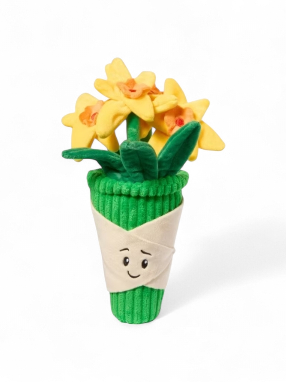 Gigglescape Daffodil Bouquet Plush - 12 Inch Stuffed Flower Yellow